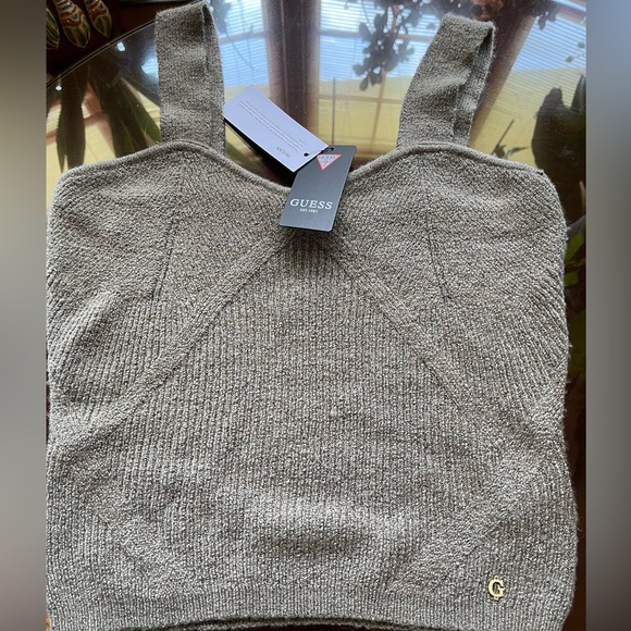 Dex Ribbed Strap Light Olive Top in Size Large - Picture 1 of 2